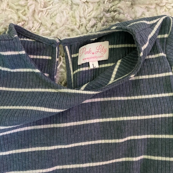 Blue stripe romper - Picture 4 of 5